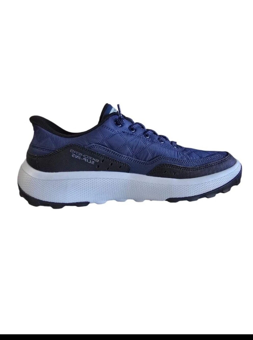Skechers Men's Slip-Ins Navy/Black | Cozy Fit & Hands-Free Hands-free, Vegan, Me - Picture 2 of 9